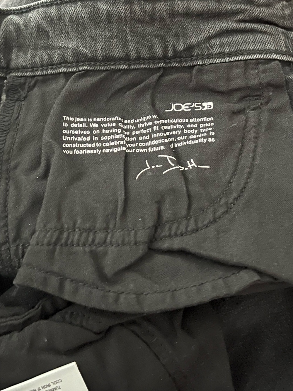 Joe's The Lara Mid-Rise Cigarette Straight-Leg Ankle Jeans - Faded Black - Picture 8 of 9